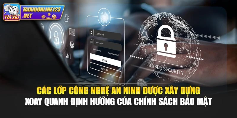 Các lớp công nghệ an ninh được xây dựng xoay quanh định hướng của chính sách bảo mật