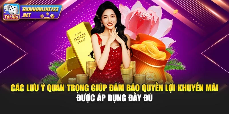 Các lưu ý quan trọng giúp đảm bảo quyền lợi khuyến mãi được áp dụng đầy đủ