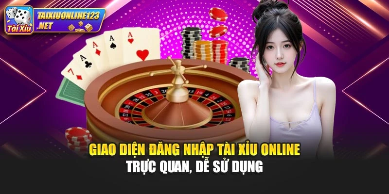 Giao diện đăng nhập Tài Xỉu Online trực quan, dễ sử dụng