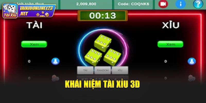 Khái niệm tài xỉu 3D