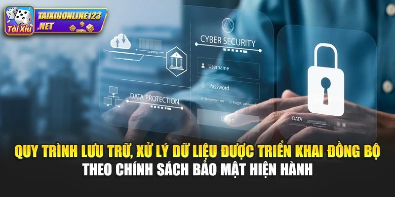Quy trình lưu trữ, xử lý dữ liệu được triển khai đồng bộ theo chính sách bảo mật hiện hành