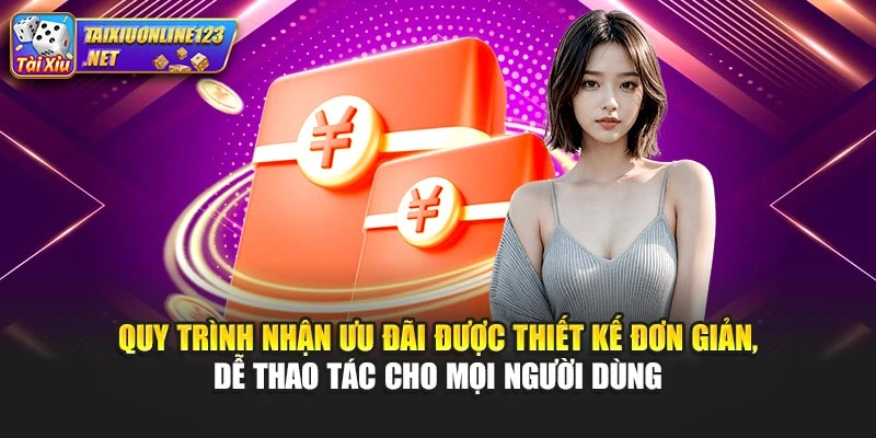 Quy trình nhận ưu đãi được thiết kế đơn giản, dễ thao tác cho mọi người dùng