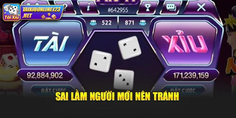 Sai lầm người mới nên tránh