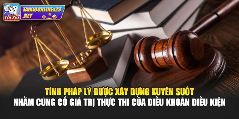 Tính pháp lý được xây dựng xuyên suốt nhằm củng cố giá trị thực thi của điều khoản điều kiện
