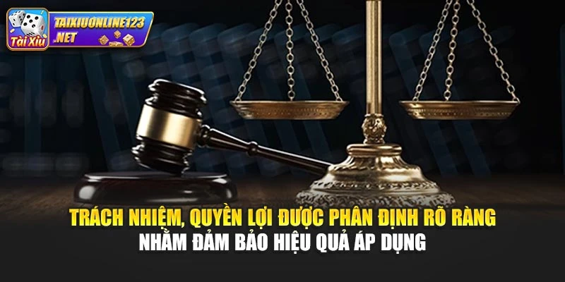 Trách nhiệm, quyền lợi được phân định rõ ràng nhằm đảm bảo hiệu quả áp dụng